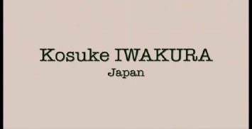 #2 Kosuke IWAKURA, 1st Round<br />Sunday, September 14th, 10:00-10:30 a. m. 